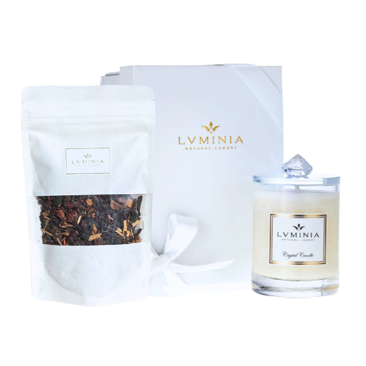 Classic scented candle & Herbal tea